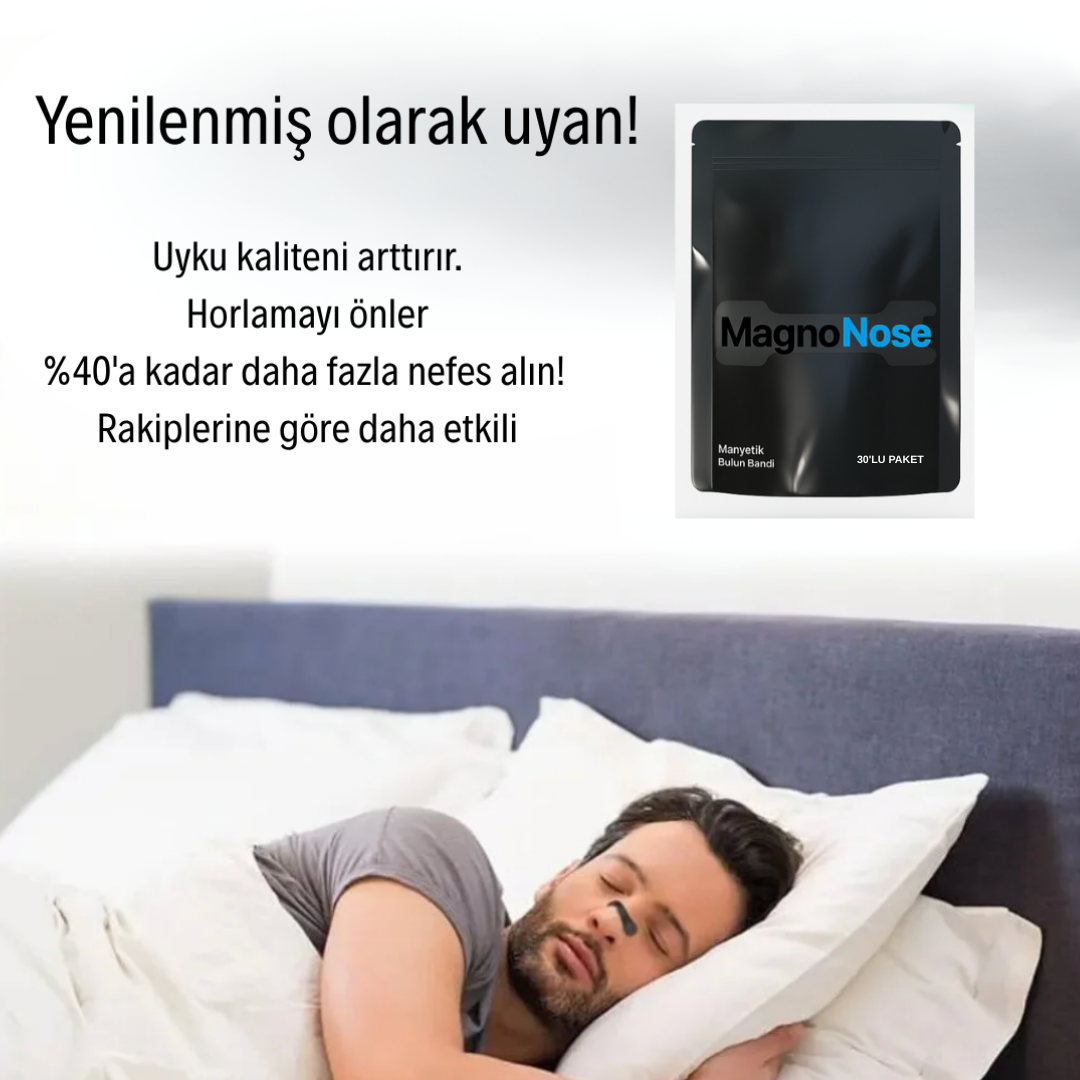 MagnoNose Manyetik Burun Bandı Başlangıç Kiti (15 Günlük Kullanıma Uygun)